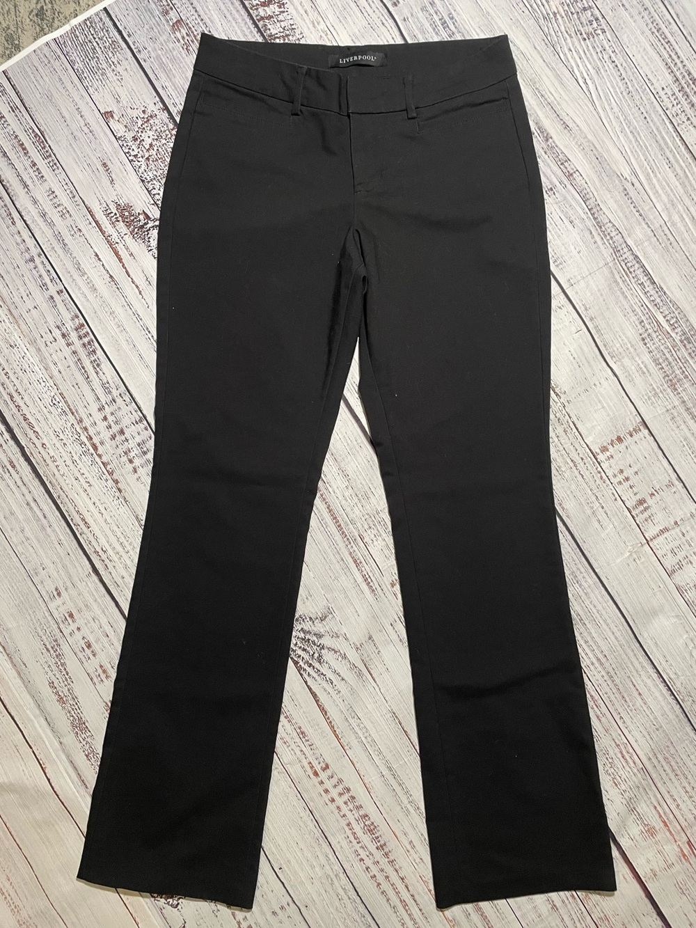 Liverpool Black Dress Pants. Bootcut. Size 6/28. ***See description***